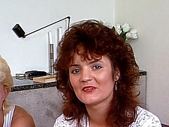 Arsch, Blondine, Masturbation, Muschi, Rotschopf, Flotter dreier, Titten, Vintage