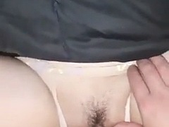 Rush to fuck and cum in Thai teen stepsisters cunt before she wakes up