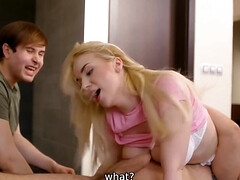 Grosse bite, Gros seins, Blonde, Sucer une bite, Cocu, Papa, Hard, Chatte