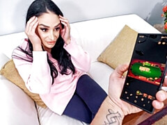 ベッドルーム, デカ尻, デカチン, デカパイ, フェラチオ, 茶髪の, バック, 淫乱熟女