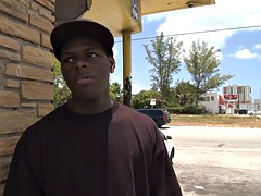Black straight thug gaping after riding white guys dick