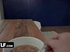 Petite MILF Flaunts Her Curvy Assets in Front of Her Stepson