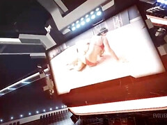 デカパイ, 巨乳な, 指いじり, キス, ポルノスター, 赤毛, タトゥー, レスリング