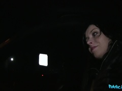 Amateur, Culo, Mamada, Coche, Pajear, Al aire libre, Pov, Público