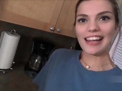 Enthousiasteling, Grote mammen, Stel, Sperma shot, Huisgemaakt, Natuurlijke tieten, Tiener, Tieten likken