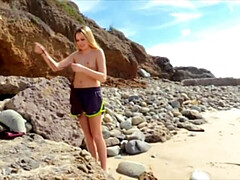 Amateur, Rubia, Hembra, Hd, Al aire libre, Solo