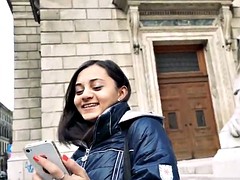 美女, 美人, デカチン, マッサージ, 公共, ガリガリ