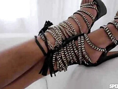 Grosser arsch, Grosser schwanz, Grosse titten, Kehlenfick, Schwarz, Hd, Lingerie