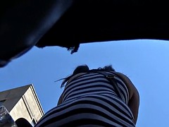 Without panties afternoon  Formula 1 street activities