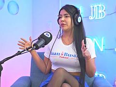 Busty Mayaofi Goes Wild On The Machine and Ends Up Asking For All The Cameramans Cum On Her Face