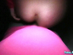 Amateur, Chica, Rubia, Mamada, Pajear, Al aire libre, Público