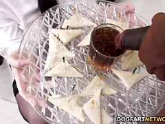 デカチン, 黒人, 顔射, 乱交, グループ, 異人種間, オージー, ラフ