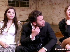 ボンデージ, チン, フェティッシュ, ハードコア, レズビアン, 奴隷, 禁句, 三人