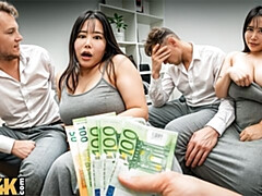 Aziatisch, Grote kont, Grote mammen, Bruinharig, Mollig, Hardcore, Hd, Natuurlijke tieten