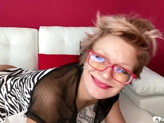 Chica, Rubia, Hembra, Penetracion con dedos, Casero, Masturbación, Cabello corto, Camara web