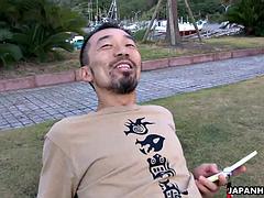 素人, アジア人, 美女, フェラチオ, 毛深い, 魅力的, おもちゃ