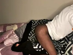 Cute slim bbc ebony trans dominates twink