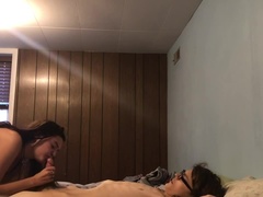 Enthousiasteling, Pijpbeurt, Rondborstig, Lul, Harig, Hd, Zuigen, Tiener