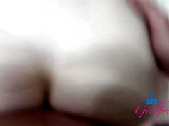 Cul, Embrassement, Petite femme, Pov, Chatte, Rasée, Fumer, Mouillée