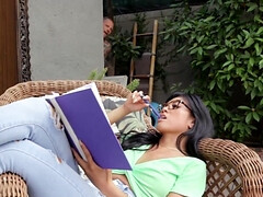 Mamada, Morena, Sexo duro, Al aire libre, Público, Coño, Realidad, Tetas