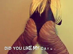 デカチン, フェラチオ, ブラジル, イく瞬間, 顔射, ストッキング, フェラする, ヤリマンの