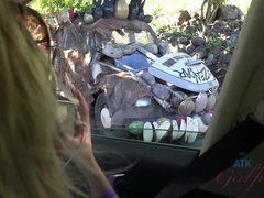 Bikini, Rubia, Mamada, Novia, Pajear, Al aire libre, Pequeña, Público