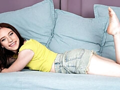 18 jahre, Arsch, Masturbation, Natürlichen titten, Rotschopf, Solo, Entkleiden, Jungendliche (18+)