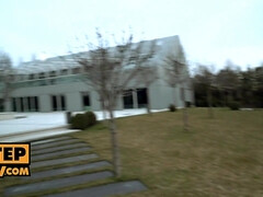 Grosser schwanz, Blasen, Braunhaarige, Vollbusig, Paar, Milf, Muschi, Titten