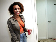 Enthousiasteling, Zwart, Pijpbeurt, Sperma shot, Zwart, Dik, Slikken