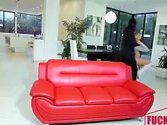 Enthousiasteling, Grote kont, Grote mammen, Sperma shot, Hondjeshouding, Hd, Klein, Tiener