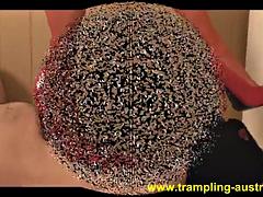 ボンデージ, 茶髪の, 足, フェムドム, フェティッシュ, ハードコア, 淫乱熟女, 三人