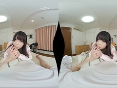 Experience the ultimate POV porn experience with gorgeous Japanese slut in sexy lingerie