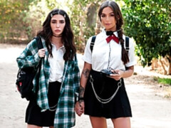 Jane Wilde and April Olsen are enjoying lesbian sex so much