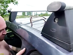 素人, アナル, お尻, 車, ラフ, 教師, ティーン, 締まりの良い