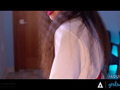 デカ尻, デカパイ, レズビアン, なめる, 淫乱熟女, オマンコ, 現実, 三人