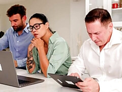 アジア人, デカ尻, デカパイ, フェラチオ, 茶髪の, バック, ダブル開発, 淫乱熟女