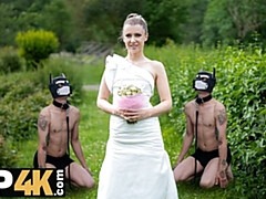 チェコ, ドレス, フェティッシュ, ハードコア, Hd, 公共, 結婚式, 奇妙
