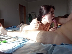 Amateur, Mamada, Morena, Pareja, Polla, Corridas faciales, Casero, Sexo fuerte