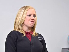 Grosser schwanz, Blondine, Hardcore, Büro, Reiten