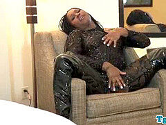 素人, アメリカ人, 黒人, 黒人, オナニー, シーメール, 一人