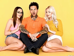 お尻, フェラチオ, バック, 毛深い, 手コキする, 赤毛, ティーン