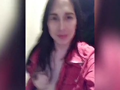 Leie, Grosser schwanz, Grosse titten, Masturbation, Transfrau, Solo, Titten