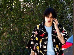 デカ尻, デカパイ, イマラチオ, オマンコ, 現実, 赤毛, ストッキング, フェラする