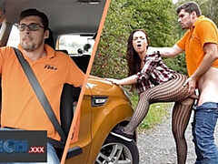 Grosser schwanz, Blasen, Auto, Spermaladung, Aufs gesicht abspritzen, Hd, Öffentlich, Realität