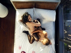 ベッドルーム, デカパイ, ブロンド, 自然山雀, オマンコ, スパンキング, オッパイの, 濡れ