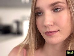 Claire Roons & Jazmin Luv: A petite blonde & a big ass step-sis in a kinky step-bro POV fantasy