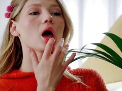 Lieveling, Blond, Vingeren, Hd, Ondergoed, Masturbatie, Orgasme, Alleen