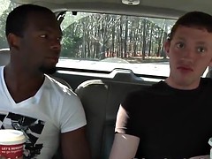 Grosser schwanz, Schwarz, Auto, Schwarz, Schwul, Hardcore, Hd, Interrassisch