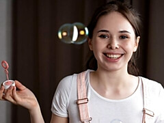 18, 素人, 茶髪の, 指いじり, オナニー, 一人, ティーン, オッパイの