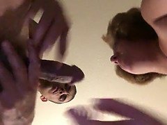 Enthousiasteling, Kont, Oudere vrouw, Man die toekijkt, Hondjeshouding, Handbeurt, Hd, Moeder die ik wil neuken
